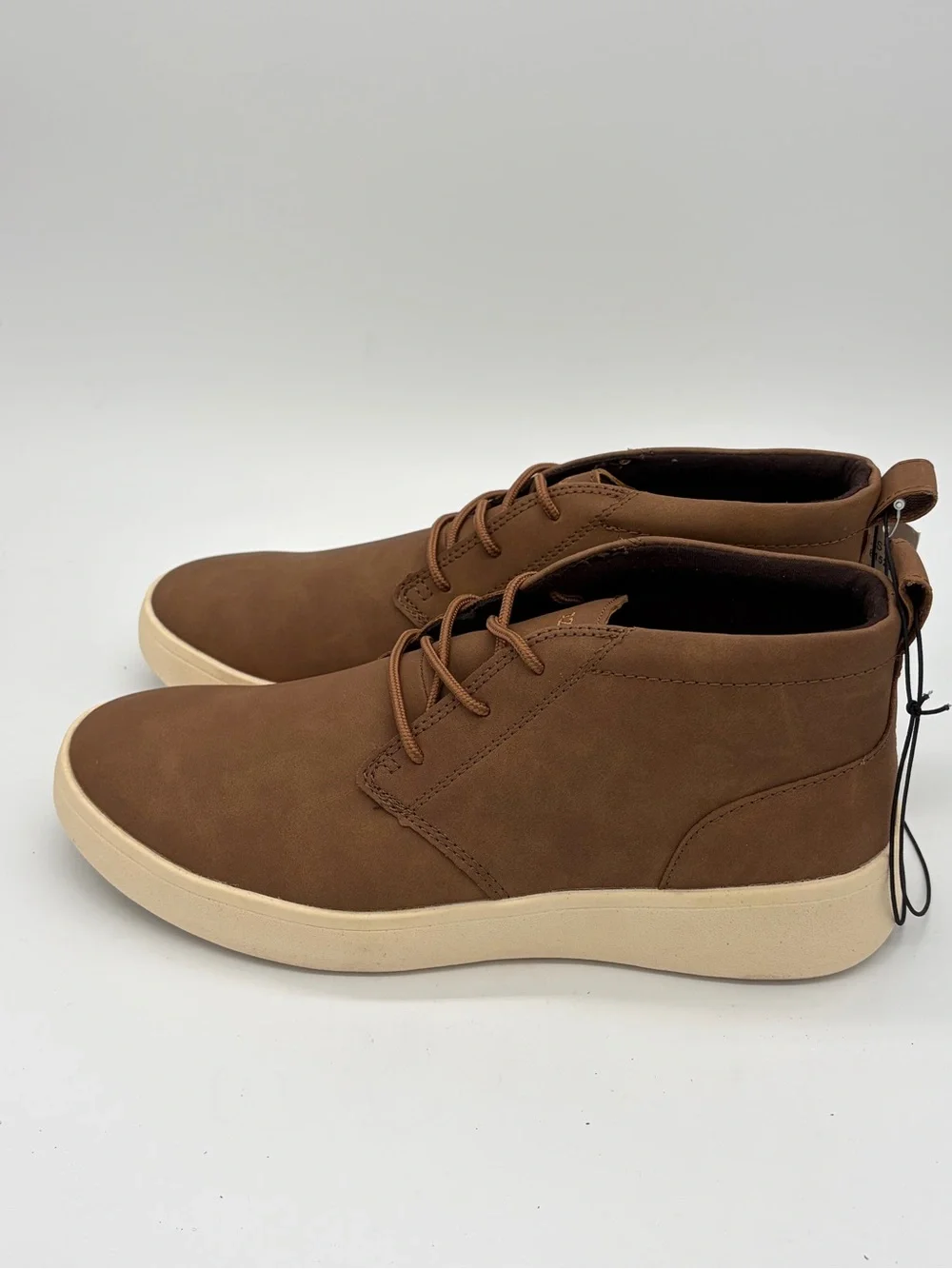 Izod Brown Chukka Boots with Cream Sole